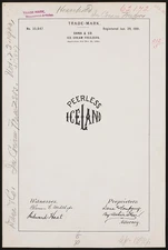 Photo:[ Dana & Co. for Peerless Ice Land brand Ice Cream Freezers]