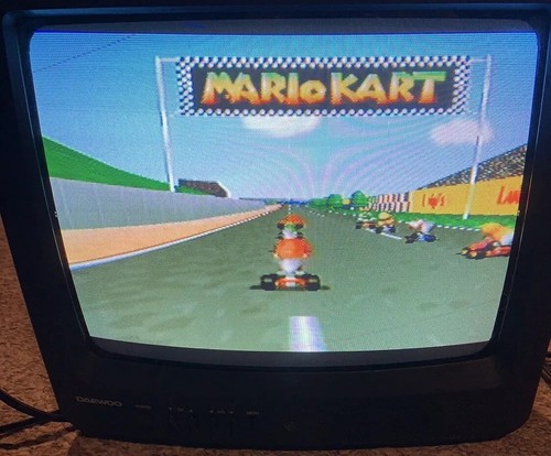 Vintage Daewoo Crt TV 13” DTQ14N2FC Retro gaming video game television VIDEO - Picture 5 of 16