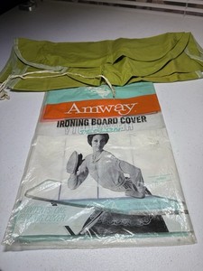 Vintage 1967 Amway Ironing Board Cover Teflon Green USA Not Sold Stores DuPont