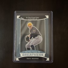 2024 Leaf In the Game Used Paul Skenes Silver Insert VG43 Baseball Rookie Card