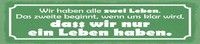 Holzschild 10X46 Cm Wir Haben Alle Zwei Leben Deko Geschenk Schild