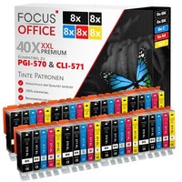 40X Xl Kompatibel Tintenpatronen FüR Canon PGI-570 CLI-571 Pixma TS8050 TS9050