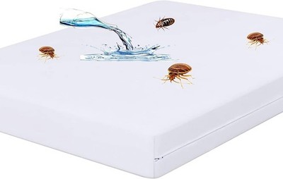 Waterproof Zipped Mattress Protector Cover Anti Bed Bug Double King Encasement