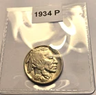 1934-P Buffalo Nickel (A013)- Full date fully shown