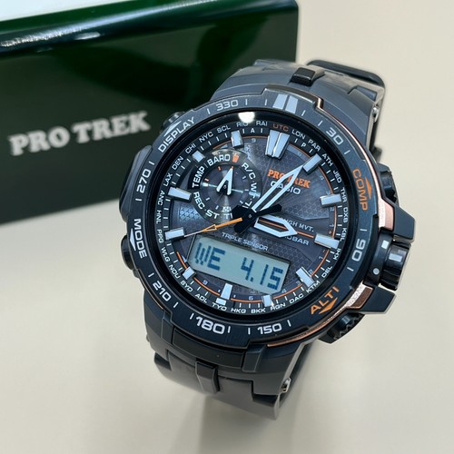 CASIO PRO TREK PRW-6000Y Triple Sensor Multiband6 Solar Men's Watch Used