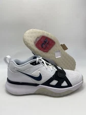 Nike Air Zoom Diamond Elite Turf White Black Platinum (DZ0503 103) Men's Sz 7.5