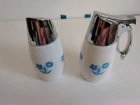 Vintage Blue Cornflower Sugar and Syrup Despencers