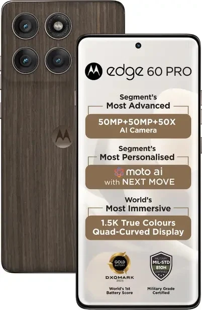 MOTOROLA Moto Edge 60 Pro 5G-Factory Unlocked Dual SIM-8GB 256GB-Pantone Walnut - Image 2 of 4