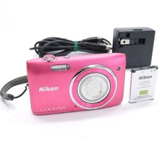Nikon COOLPIX S3500 Pink Compact Digital Camera from Japan - FULLY TESTED
