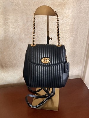 coach backpack black quilt Rare Leather Field Buckegt Bag with Quilting and Coach Bad Harbourtown Trading Company Its finished with our tonal Signature hardware for an iconic touch C.oach Quilted Tabby Backpack in