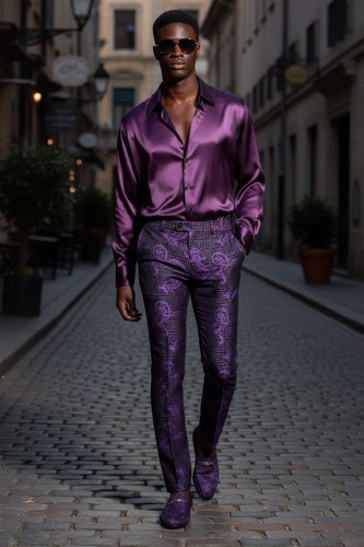 Barabas Men's Greek Pattern Floral Baroque Luxury Prom Blazer CP3100 - Bild 40 von 66