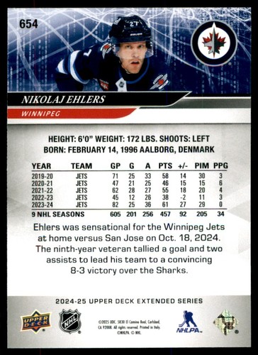 2024-25 Upper Deck Hockey Extended Series Base 501-700 U PICK - Picture 309 of 403
