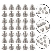 1 Set Tassel End Caps Tassel Making End Caps Alloy Cord Crimp End Cap