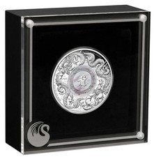 2024 Perth Mint Double Dragon Mother of Pearl 2oz Silver Proof Coin-2888 Made !