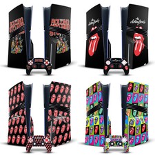 THE ROLLING STONES ART VINYL SKIN FOR PS5 PRO DISC EDITION CONSOLE  CONTROLLER