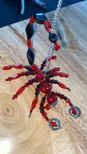 Scorpion Jewelry Beaded Craft Handmade Red and Black