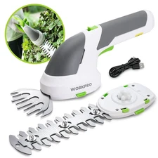 WORKPRO Cordless Grass Shear & Shrubbery Trimmer 7.2V Handheld Hedge Trimmer USA