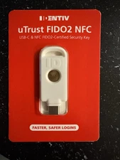IDENTIV UTRUST FIDO2 NFC SECURITY KEY USB-A FIDO FIDO2 U2F PIV T8-D17