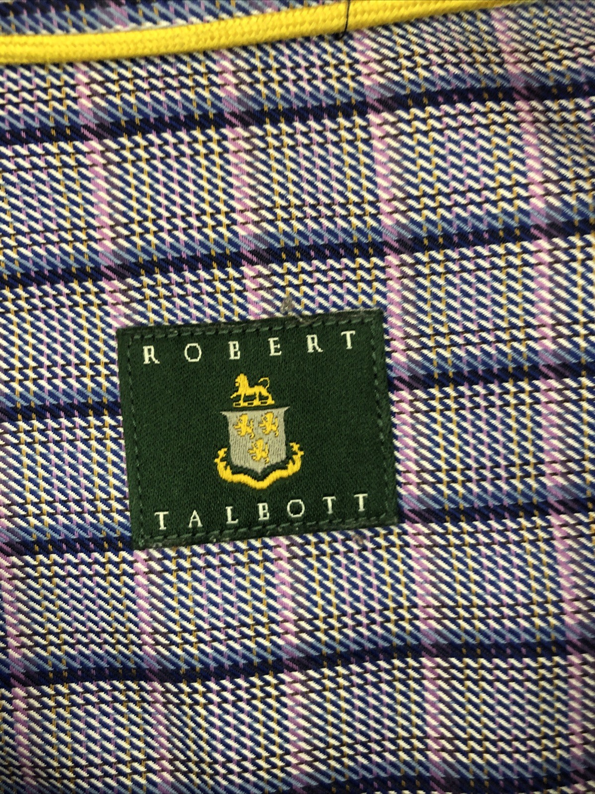 Robert Talbott Plaid Button-down Shirt 100% Cotto… - image 5