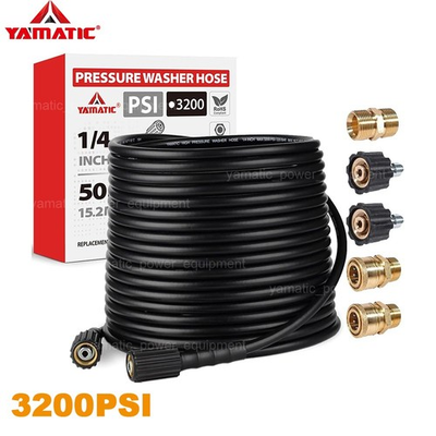 #ad YAMATIC 3200 psi Pressure Washer Hose 1 4quot; M22 14mm to 3 8quot; Quick Connect $56.24