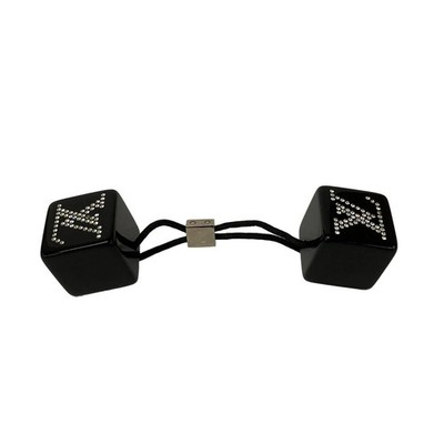 LOUIS VUITTON Hair Cube R23541 Clear Black Others Other Jewellery Plastic