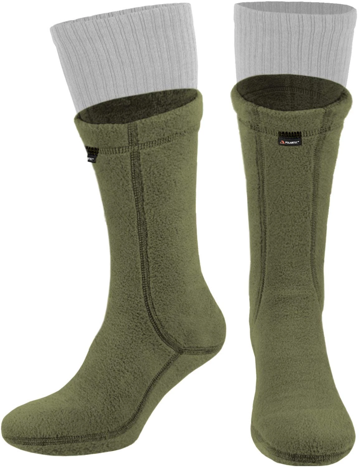 281Z Military Warm 8 inch Boot Liner Socks - Outdoor X-Large, Green Khaki