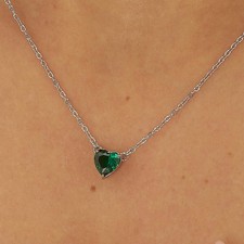 S'agapo Collana Donna Regalo Sorella Sagapo Portafortuna Cuore Verde SDZ60