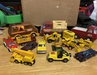1960s Vintage Matchbox Trucks Cars Bulldozer plus hot wheels lot of 15