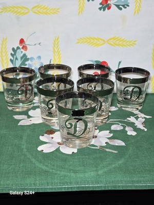 MCM SILVER FADE 8oz Tumbers Monogramed ''D'' (7 pcs)