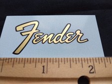Fender Transition Style Logo Waterslide Decal Metallic ink, Premium Reproduction