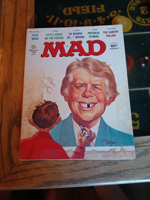 Vintage MAD MAGAZINE No 197 President Jimmy Carter Star Wars March 1978