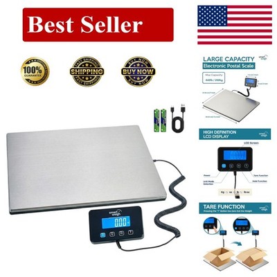 Heavy Duty Digital Postal Shipping Scale - 440 lb Capacity, 2 oz Precision