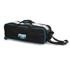 Storm Tournament 3-Ball Tote Bowling Bag Black/Blue - Brand New - Free Ship!