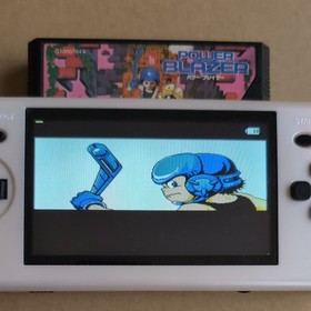 There is a box theory Power Blazer Taito Famicom retro game TAITO