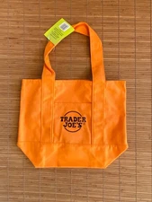  TRADER JOES ~ TRICK OR TREAT ~ MINI CANVAS TOTE BAG ~NEW  2025!