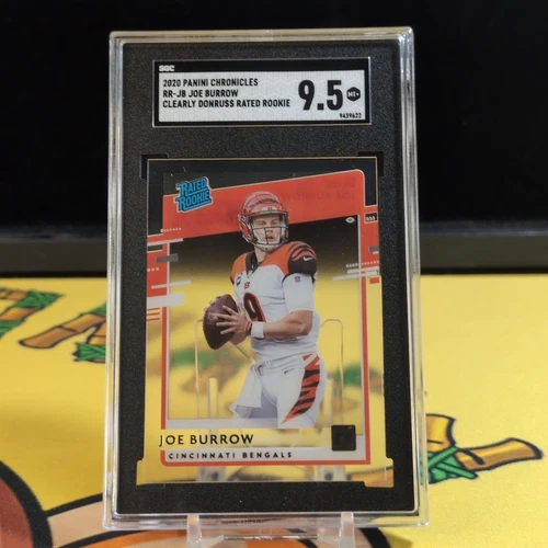 2020 Panini Chronicles - Clearly Donruss Rated Rookie Joe Burrow #RR-JB (RC)