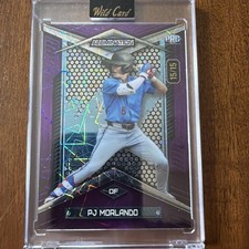2024 Wild Card Alumination- PJ Morlando 15/15 Bookend PRC #BC-PM Miami Marlins