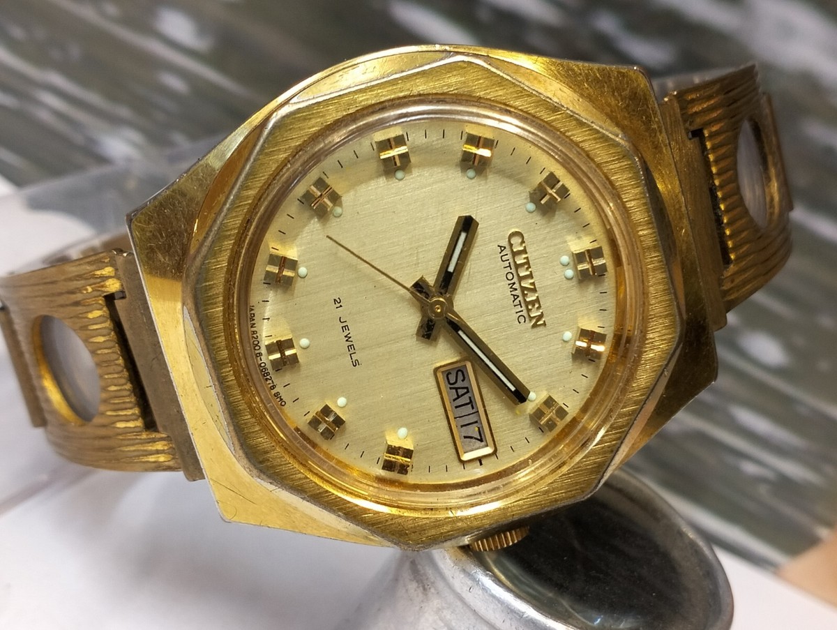 CITIZEN 21 JEWELS AUTOMATIC 4-062434 JAPAN MEN'S FULL