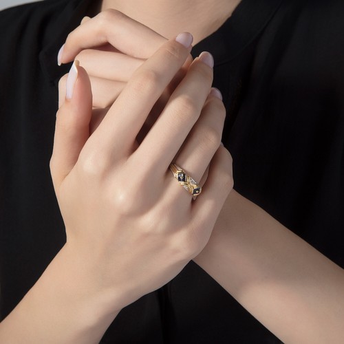0.02ct Natural diamond Ring, 18 Carat Yellow Gold, Eternity Ring, Anniversary - Picture 2 of 4
