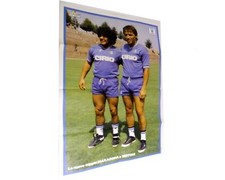  MARADONA e BERTONI napoli poster grande guerin sportivo