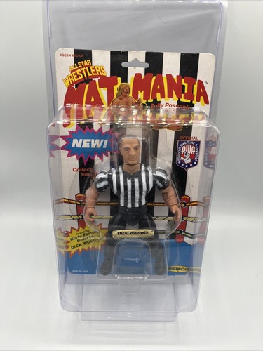 AWA Dick Woehrle New MOC Remco All Star Wrestlers Mat Mania Referee 1985 Vintage