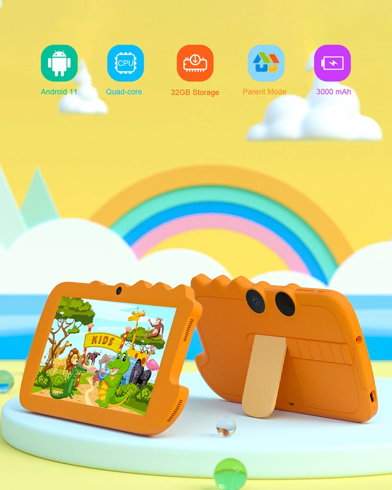 Tablet for Kids 7'' Kids Tablet Android 11.0 32GB Toddler Tablet PC for Children - Image 3 of 4