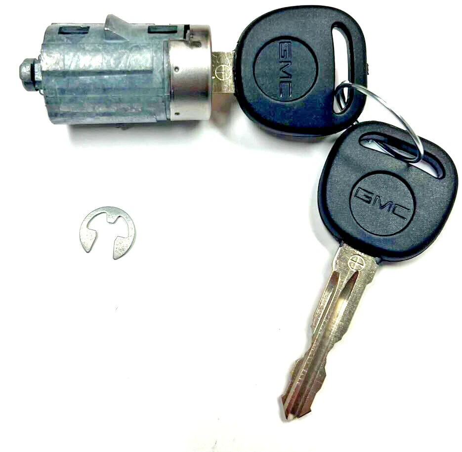 NOVO 2007-2014 GMC Yukon OEM interruptor de cilindro de trava de porta com 2 chaves de logotipo GMC - Imagem 3 de 3