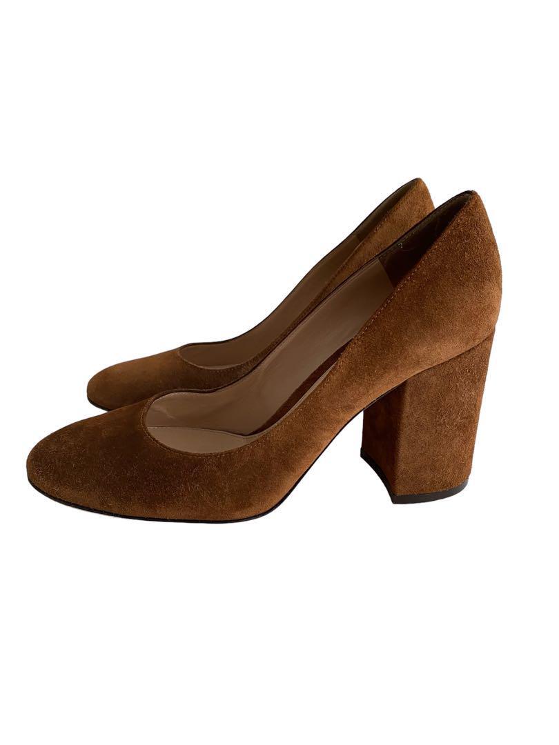 【関税&送料込】Gianvito Rossi Chocolate Suede Pumps Gianvitto Rossi Pumps Heel Brown Suede Women's Size EU 36 US
