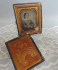 Antique 1800's Daguerreotype Photo Portrait Woman In Case Braided Hair — photo 1