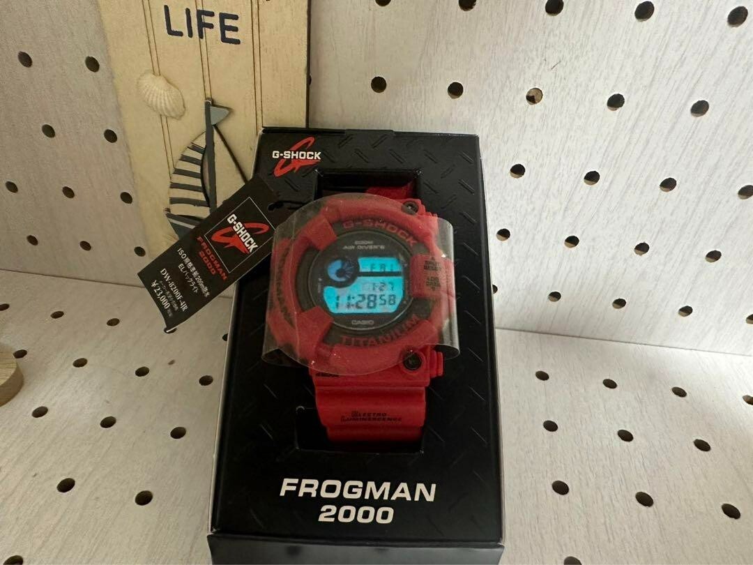 Casio G-Shock DW-8200F-4JR Frogman 2000 Anniversary Red *NEW* from Japan