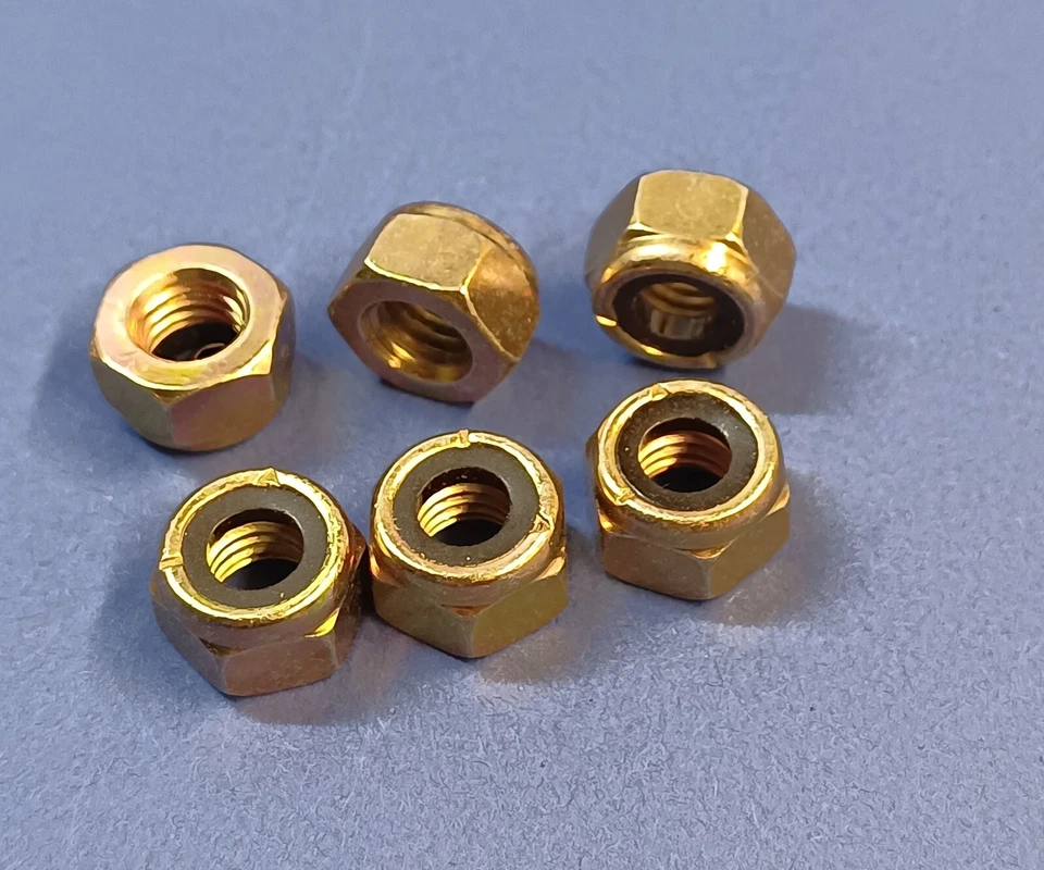 Stopmuttern  Sicherungsmutter Stahl  DIN985  M6 / SW13  brüniert;   180Stck.