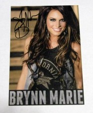 Brynn Marie Hand Signed 6x4 Promotional card Auto - Contemporary Country Music