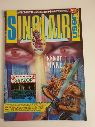 SINCLAIR USER MAGAZINE DECEMBER 1987 NO 69 RETRO 80S SPECTRUM