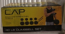 CAP Build And Strengthen Muscle 40lb Dumbbell Set RSV-CB42  Brand New